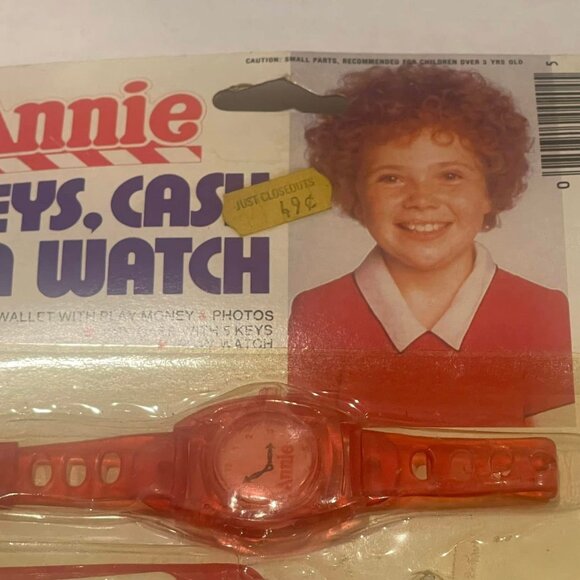orphan Annie Tribune Company Cash n Watch 1981 Columbia Pictures New in Package - Picture 8 of 8